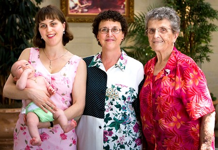 4 générations sur une même photo